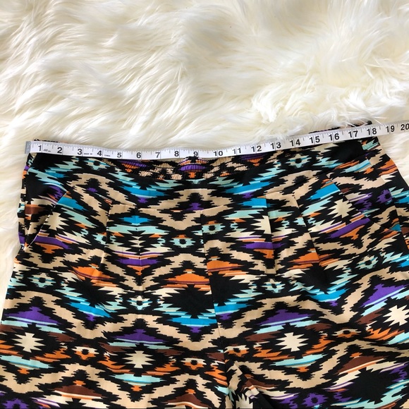 Mimi Chica Elastic Waist Aztec Print Straight Pant - Picture 5 of 9